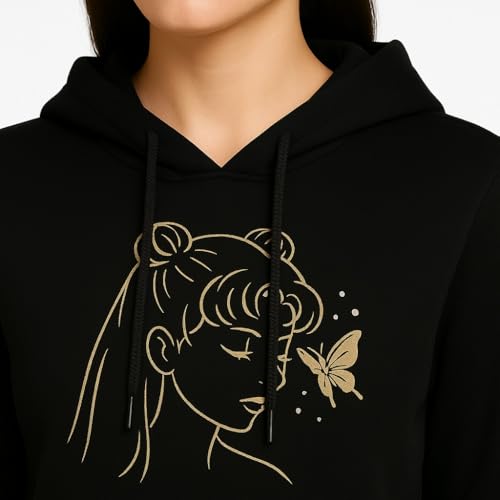 Image of Raves Womens Stylish Printed Hoodie | Trendy Cotton Fleece Hooded Sweatshirt for Women & Girls | Full Sleeve Winter Wear Pullover