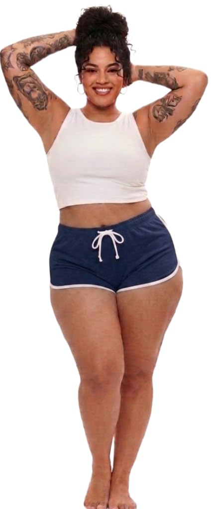 volex Womens Shorts Cotton High Waist Casual Summer Shorts for Women Stretchable Lycra Sports Gym Running Workout Yoga|Biker Shorts Cycling Shorts Comfortable Casual Wear-picture-26
