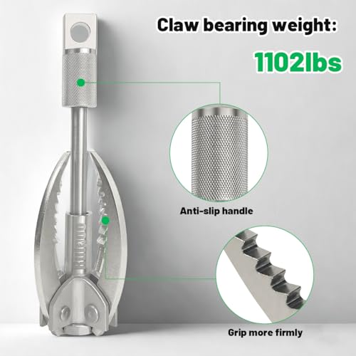 Image of Grappling Hook Folding Claw Multifunctional Stainless Steel Hook for Outdoor Camping Hiking Tree Rock Mountain Climbing