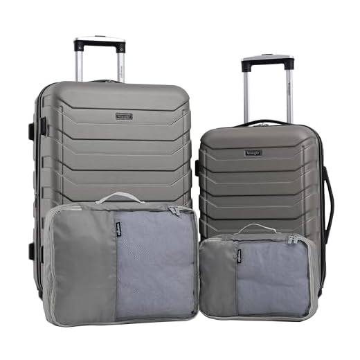 Are there luggage lockers at miami airport Wrangler 4 Piece Expandable Luggage Set