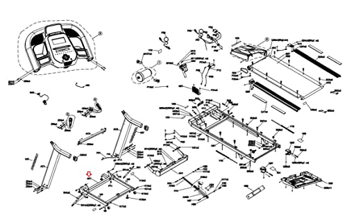 Image of Frame Base Set 1000462785 Works with HZ Fitness TM1000C Treadmill
