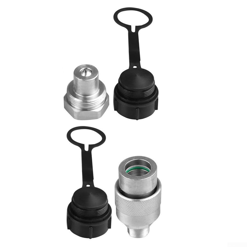 Ensemble de raccords rapides hydrauliques 3/8 NPT, pour Enerpac C-604 et pour Parker série 3000, raccord plat pour vérins hydrauliques, cylindres, pompes, haute pression 10 000 psi, avec