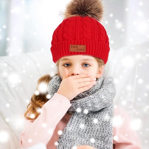 Conjunto de guantes y bufanda para niños con gorro cálido para el invierno 2