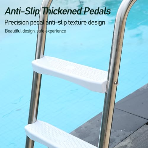 Escalera para piscinas elevadas 4 escalones acero inox miniatura 6