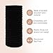 Kitsch Black Hair Ties No Damage - Strong, Stretchy Hair Bands | Soft Nylon Ponytail Holders, Snag-Free Rubber Bands, Perfect for Updos & Braids | Ideal Gifts for Women - Black, 20pcs