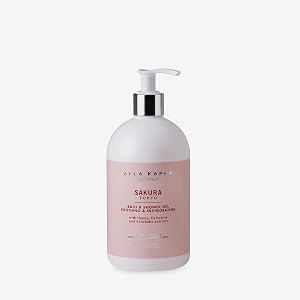 Acca Kappa Sakura Tokyo Bath and Shower Gel Gentle Cleanser with Cherry Blossom Fragrance 500ml
