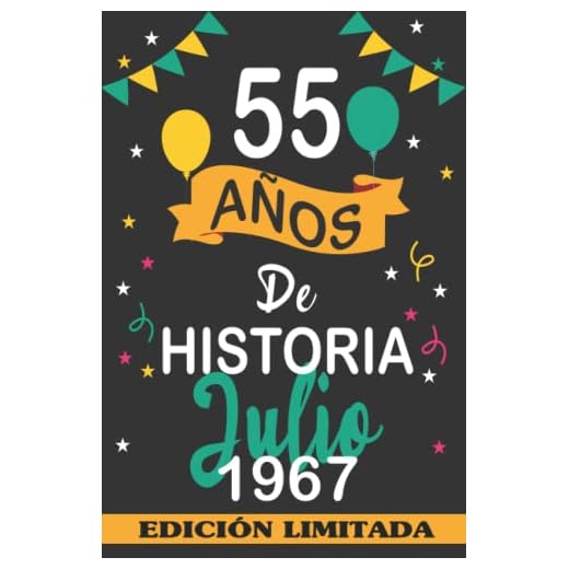 55 Años De Historia Julio 1967: 55 años. Libro de visitas, cuaderno, 110 páginas de felicitaciones, idea de regalo, regalo Para la esposa, novia, mujer, La madre