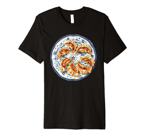 Potstickers On A Decorative Plate Premium T-Shirt