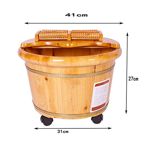 Baño de pies madera para masaje y spa miniatura 2