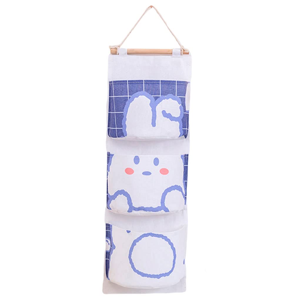 Wall Hanging Storage Bag 3 Pockets Organizer Closet for Home Rabbit| Storage Bags|Home & Garden-image-23