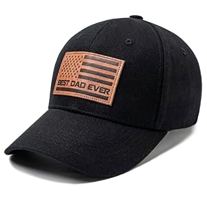 Best Dad Ever American Flag Hat Dad Hat Fathers Day Birthday Gifts for Dad Papa from Daughter Son Black Cap