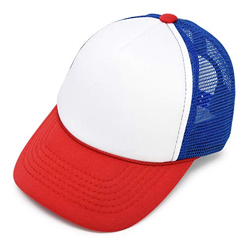 DALIX Infant Trucker Hat Baby Cap Tiny Extra Small Boys Red White Royal Blue