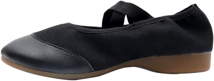 AOQUNFS Womens Latin Dance Shoes Close Toe Ballroom Dance Practice Shoes