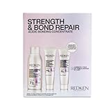 Redken Acidic Bonding Concentrate Mini Kit – Strengthening Shampoo, Conditioner & Leave In Treatment for Damaged Hair, Reduces Breakage & Split Ends, Travel Size