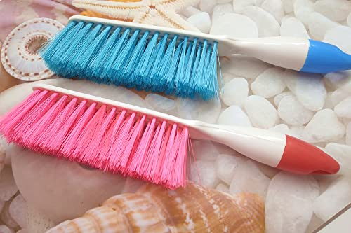 2 Pack Soft Bristle Bed Sheets Sweeping Cleaning Brush With Long Hand, Counter Duster For Debris Hair Remover Desk Quilt Sofa Furniture #TOP7