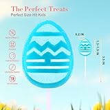 Easter Egg Lollipops Candy Suckers, Individually Wrapped Bulk for Easter Basket Stuffers, Party Favors & Exchanges, Spring Treats, 8g Tropical Fruit Flavor 40 Pack