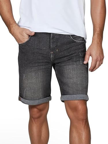riverso Jeans Shorts Herren Stretch Kurz Regular Fit RIVTom Kurze Hosen...