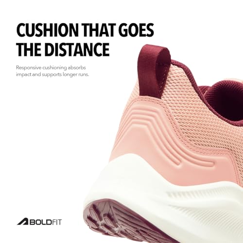 Image of Boldfit Running Shoes for Woman Anti Slip Sports Soft Sole Walking Shoe for Ladies Comfort Footwear for Girls