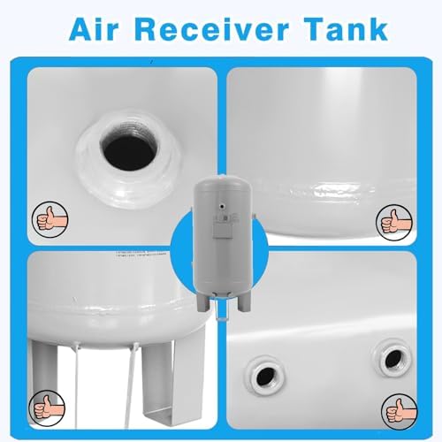Tanque de almacenamiento de aire vertical para compresor de 6L 3