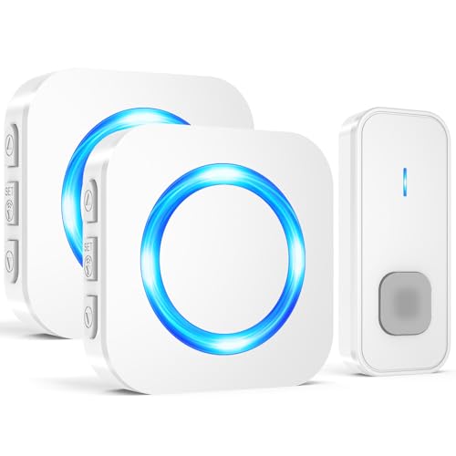 SURFOU Funkklingel, Türklingel 400m Reichweite Kabellose Klingel mit...