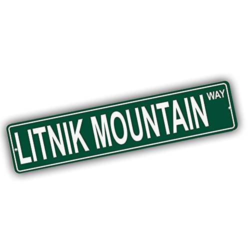 Brotherhood Aluminum Street Marker for Litnik Mountain - Alaska Wall Decor
