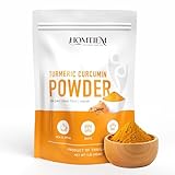 HOMTIEM Organic Turmeric Root Powder, 2 LB, Vegan Premium Superfood Spice and Natural Source of Curcumin, Ideal for Golden Milk, Smoothies, Teas, Curries and Everyday Cooking, Non-GMO, Gluten-Free, No Additives