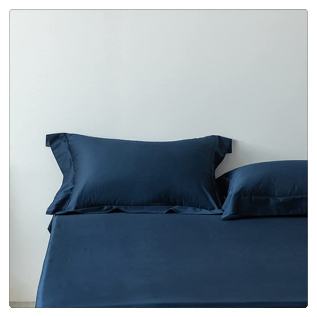 Taie d'oreiller confortable 48x74 cm en coton uni pour un lit au style nordique épuré
