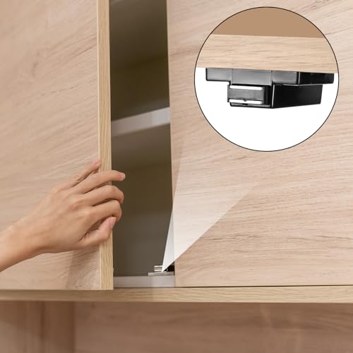 2 Stk Push to Open Drucktüröffner, Push to Open Türöffner, Drucktüröffner Druckschnapper, Push to Open Magnet Schrank Türöffner Tip On für Möbel Schubladen Schranktüren Drucköffner Magnetschnäpper