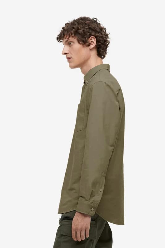 Image of BE ACTIVE Men's Oxford Cotton Lycra Casual Shirt || Men Stylish Shirt || Full Sleeves || Simple Shirt for Men || Timeless Style & Comfort