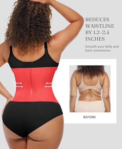 FeelinGirl Waist Trainer Corset Shapewear Tummy Control Body Shaper Waist Cincher for Women Sport Workout Girdle4