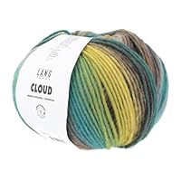 Lang Yarns Cloud - Pelote de 100 gr - Coloris 0004 Vert | Jeu de mailles
