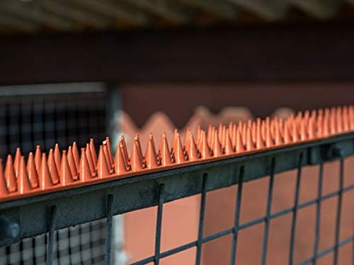 Fence Wall Spikes Prikkastrip® Garden Security Intruder Bird Cat Repellent Burglar Anti Climb - Colour (BLACK) (Pack of 10-5M to 15M)