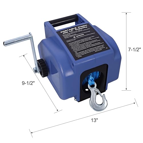 Winch eléctrico reversible 12V para botes 6000 lbs miniatura 3