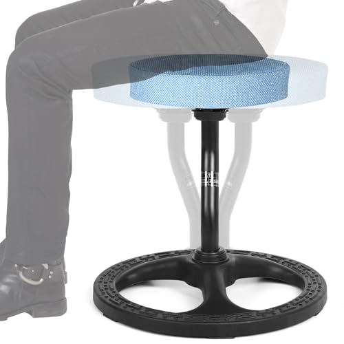 Image of ADHD Chair for Kids, Yoga Chairs for Adults, Wobble Stool Active Flexible Seating Desk Chair with Non-Slip Base and Washable Seat Cover for Stability, Balance, Yoga, Office, School, Classroom