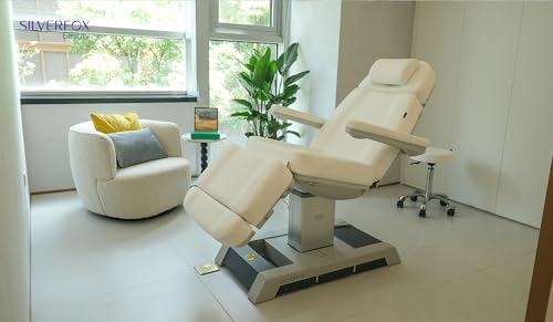GreenLife 4 Motor Luxury Electric Facial Bed/Table Professional Medical Exam Chair Salon Beauty Bed Equipment Spa Care Aesthetic Chair Adjustment Silverfox 2222BN (Grey) - Image 9