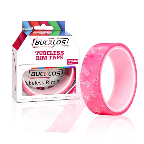 BUCKLOS Tubeless Rim Tape 17/19/21/23/25/28/30/32/35mm Width x 10m Length, Bike Wheel Rim Tape Suitable for Tubeless MTB/Road/Gravel Bikes Wheel Carbon Tubeless Kit -21mm