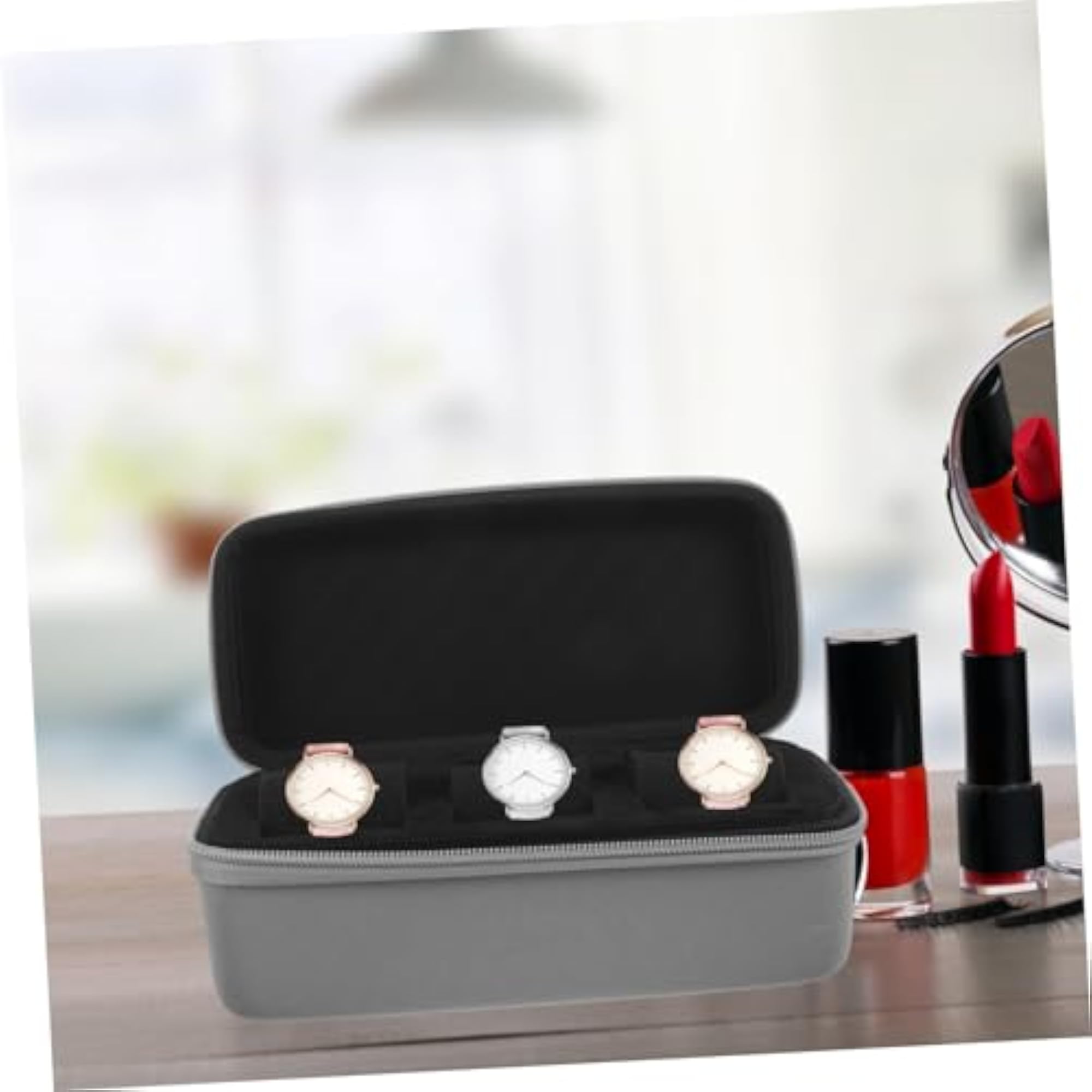 Portable Watch Travel Pouch for Men, Shockproof Holder