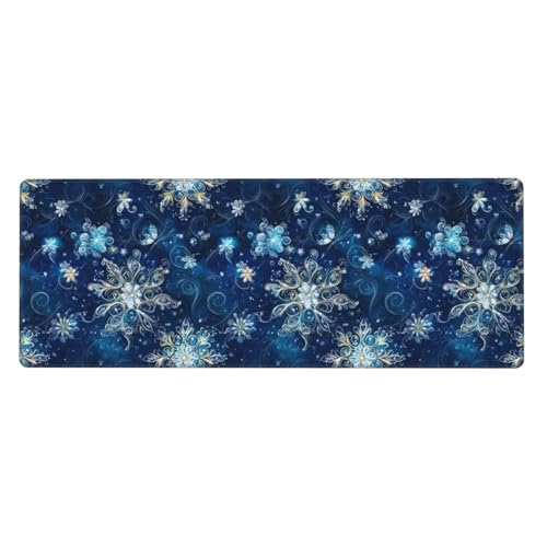 Tapis de souris de jeu anti-glisse avec bords cousus pour clavier