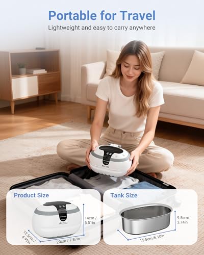 VLOXO Ultraschallreinigungsgerät 600ml – 42kHz Ultraschallreiniger Ultraschallbad...