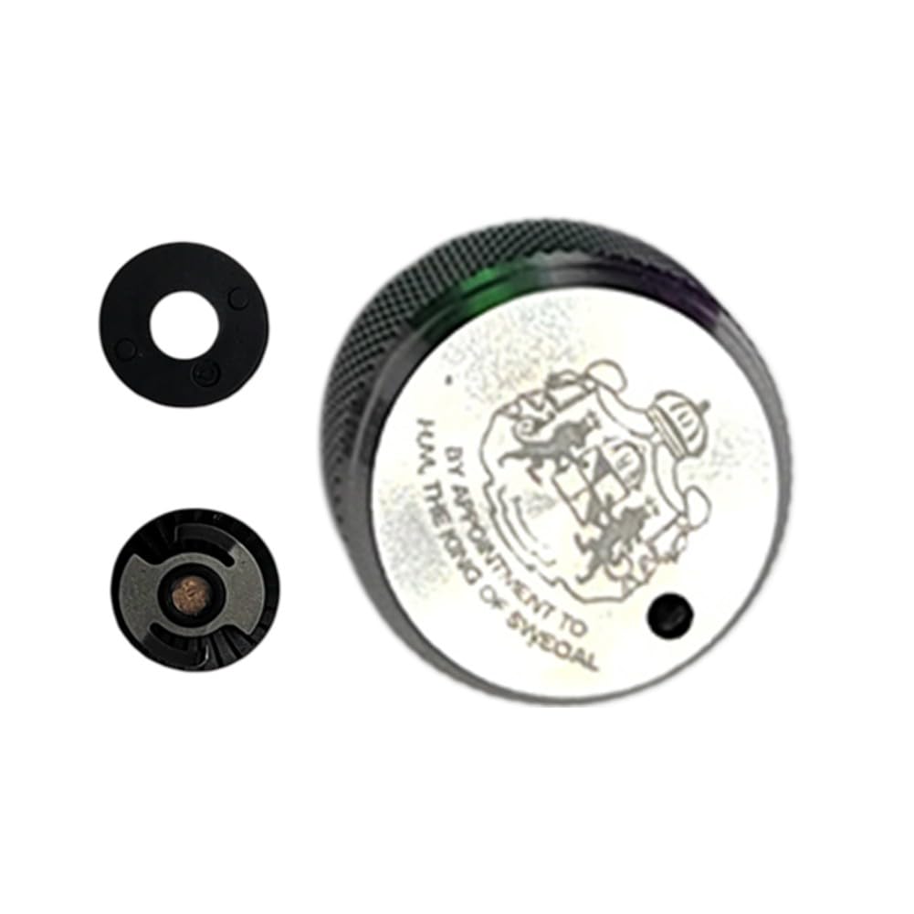 Spulenbremsknopf mit internem Sound-Kit für Abu Garcia 3354P5 Baitcasting-Rolle, Ersatzteile aus Aluminiumlegierung, Hellblau