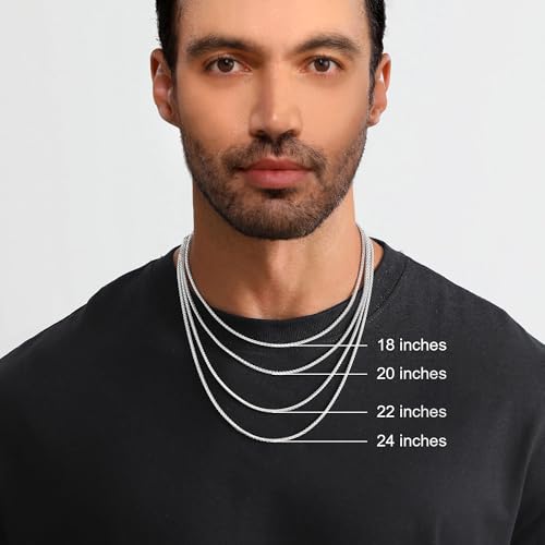 Monily Birthday Gifts for Dad Cross Necklace for Men Silver/Gold Stainless Steel Cross Chain Pendant Necklace for Mens Father's day gifts3