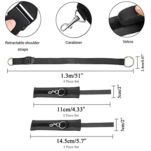 Sexual Bondage Restraints Suit,Bdsm Bed Bondage Spouse Sex Toy, Couple Sex Games Bondage Gear Kit, Detachable Multifunction Adjustable Restraint Design #TOP3