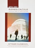MTH 2201 Business Calculus: Calculus and Its Applications 0558085113 Book Cover