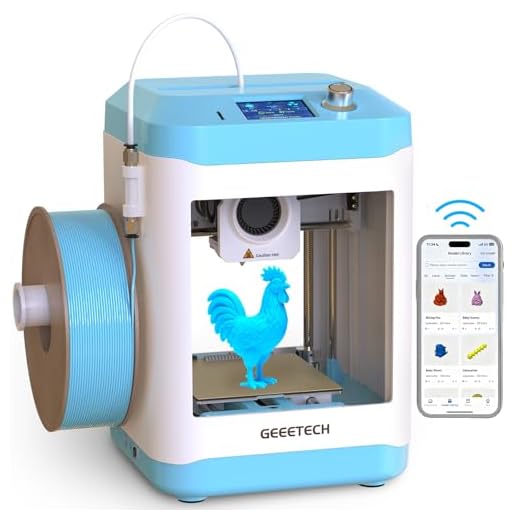 ⚡ Geeetech Smart 3D Printer for Kids and Beginners, WiFi Mini 3D Printers with App Control, High Speed and Quality Printing, Fully Assembled and Auto Leveling, Designed for Home, School and Office
