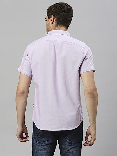 Image of Thomas Scott Men's Cotton Casual Shirt | Regular Fit | Soft & Breathable Fabric | Stylish Everyday Wear for Work, Travel & Outings
