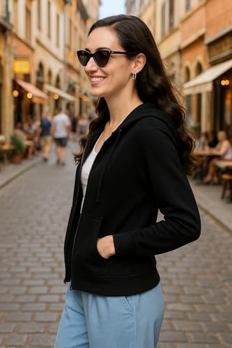 Image of FUNDAY FASHION Women's Trendy Fleece Zipper Sweatshirt with Hoodie for Women