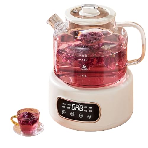 Tetera eléctrica multifuncional 1.2L blanca miniatura 1