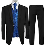 Im Set: Sakko, Hose, Weste, Plastron, Einstecktuch, Manschettenknöpfe, Hemd