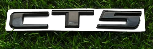 Image of 1x CT5 Letter Emblem Nameplate Sport Compatible with CT5 Rear Trunk Decklid Letter Badge (Glossy Black)