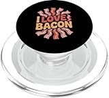 Photo Gallery design divertente per amanti del bacon con scritta «i love bacon» popsockets popgrip per magsafe Photo Gallery design divertente per amanti del bacon con scritta «i love bacon» popsockets popgrip per magsafe
